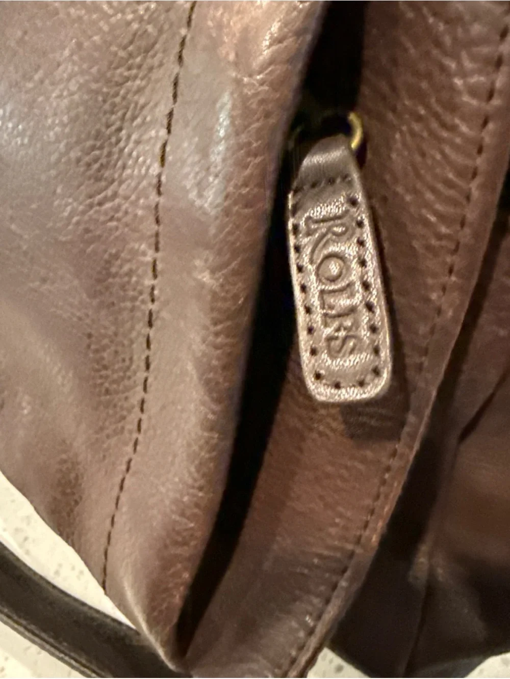 Rolf’s Leather Crossbody Bag in Dark Brown